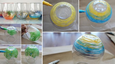 Как украсить стаканы