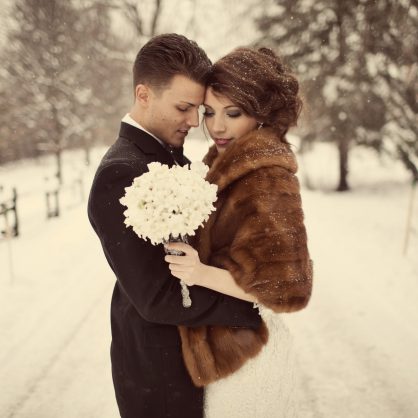 Зимняя свадьба - фото